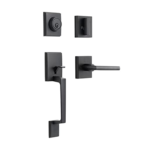 Secure Modern Front Door Handle Set for Home Commercial Use