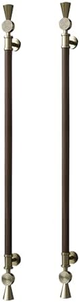 Barn Door Handle Set 2 Pack - Solid Wood Aluminum