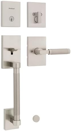 Kwikset Prava Handleset with Deadbolt Satin Nickel
