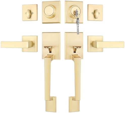 Keep Your Family Safe with the Haidms Gold Double Door Lock Set