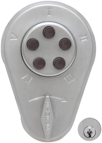 Kaba Simplex 9060000-26D-41 Chrome Combination Deadbolt Set