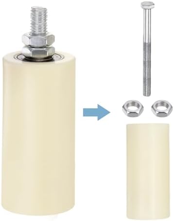 Uxcell 2 Sets Slide Gate Guide Roller 4 Inch Adjustable Nylon Rollers
