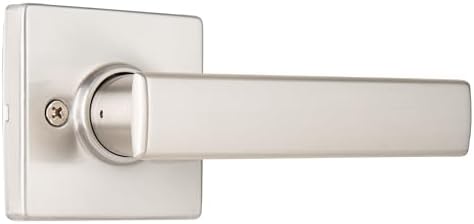 BRINKS Keyed Entry Door Handleset with Deadbolt Satin Nickel Modern Design
