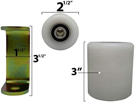 3 Heavy Duty Slide Gate Guide Roller with No Greasing Required
