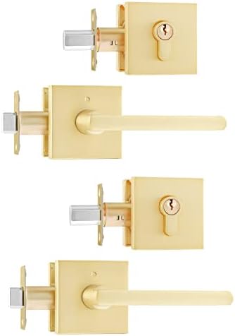 2-Pack Door Handleset with Deadbolt