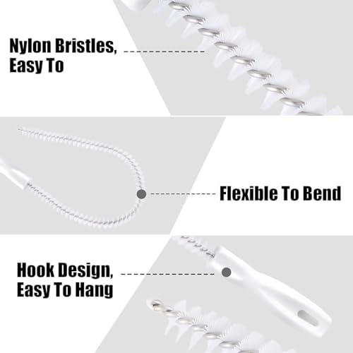 SGHAGH 45cm Flexible Sink Cleaning Brush Set of 3