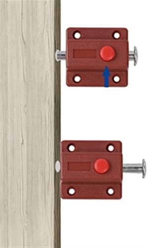 FJYDM Deadbolt Sliding Latch Lock for Home Security