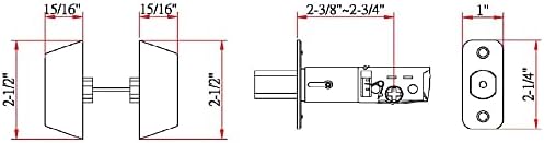 Safe Durable Double Cylinder Oil-Rubbed Bronze Deadbolt