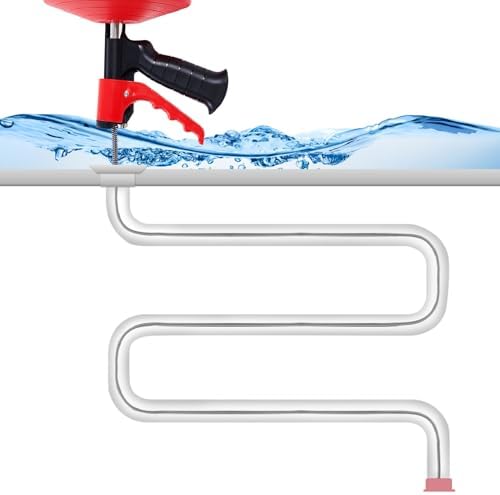 Drain Unblocker Tool 50-75mm Pipes 2-3 Bend Navigate Manganese Steel Spring