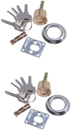 UKCOCO 2-Piece Rim Lock Cylinder Replacement Set