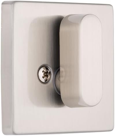 BRINKS Keyed Entry Door Handleset with Deadbolt Satin Nickel Modern Design