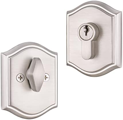 High-Quality SATIN NICKEL KEYED Entry Deadbolt