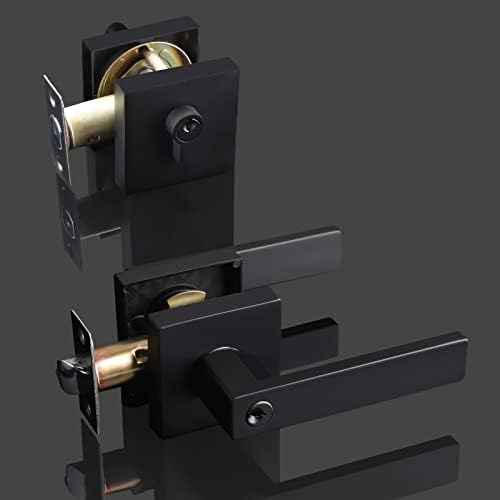 EHOMEWARE Black Door Handleset