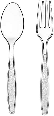 Bulk Plastic Cutlery Set - Heavy Duty Spoons Forks