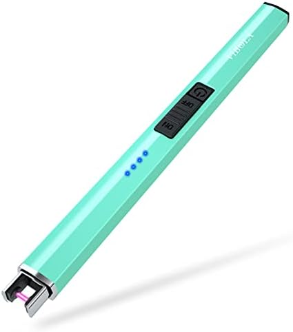 VIBOLA Rechargeable Plug-In Plasma Candle Lighter Windproof Teal Blue