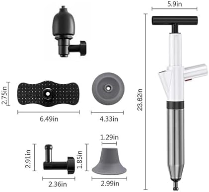 High Pressure Air Drain Blaster Clog DredgeWhite