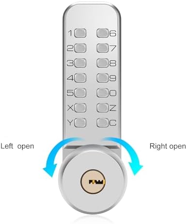 Mechanical Keyless Door Lock with Dual-Use Password Easy Install