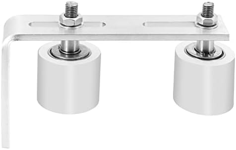 Adjustable 1 58 L Shaped Gate Roller Guide Bracket with 2 Nylon Rollers