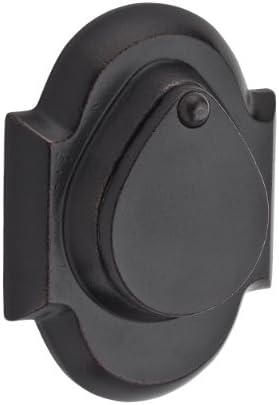 Sturdy rustically designed Baldwin Reserve Double Cylinder Deadbolt for secure entry