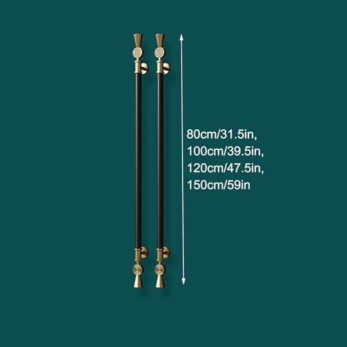 Barn Door Handle Set 2 Pack - Solid Wood Aluminum
