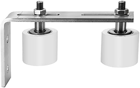 Adjustable 1 58 L Shaped Gate Roller Guide Bracket with 2 Nylon Rollers
