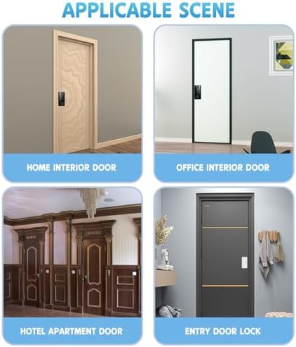 MDHAND Smart Fingerprint Deadbolt Lock Keyless Entry Front Door Security