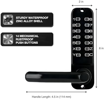 Quick-Set Door Lock with Keyless Entry for Your Secure Home