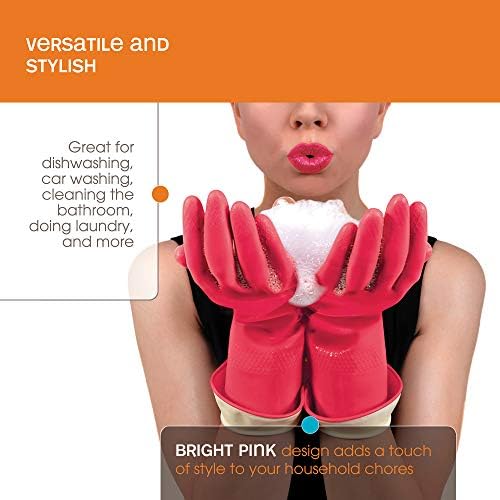 Casabella Premium Waterblock Gloves Large Pink