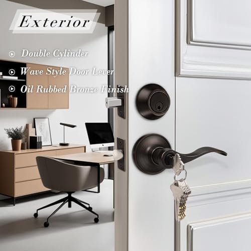 4-Piece Exterior Door Lock Set
