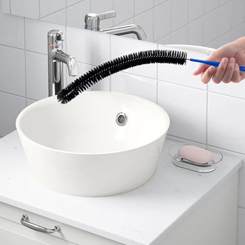 2-Piece Ergonomic Bendable Drain Cleaning Brush for Kitchens homes