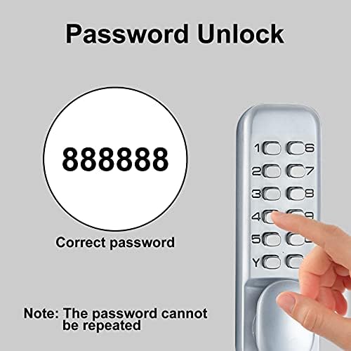 Sturdy Mechanical Keyless Door Lock with Keypad for Front Doors