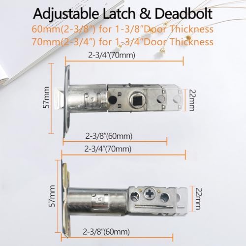 TMC Double Door Handle Set Venetian Aged Bronze