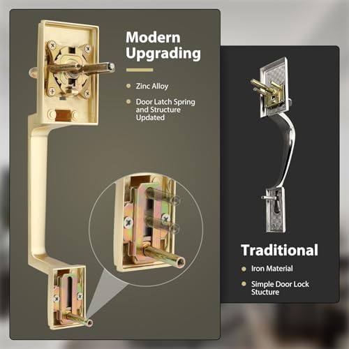 Keep Your Family Safe with the Haidms Gold Double Door Lock Set