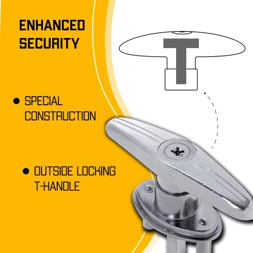 BIOPRONEXT garage door lock replacement kit with two keys and screws