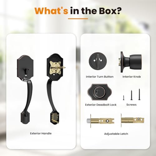 Secure Front Door Handle Set for Home Use