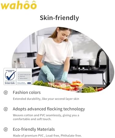 Wahoo Dishwashing Gloves for Skin Protection