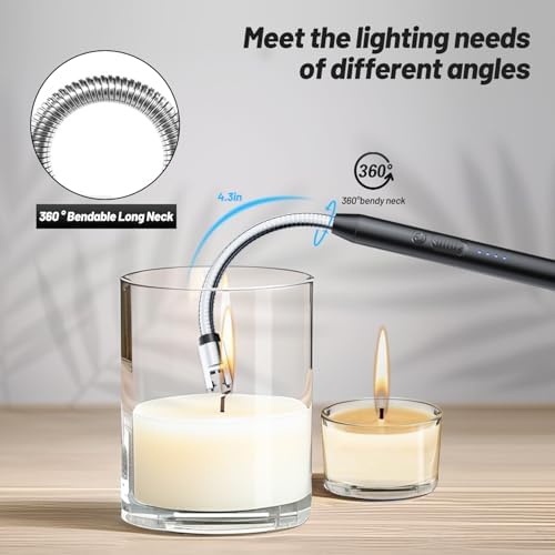 VEHHE Windproof Electric Lighter with 360 Flex Neck