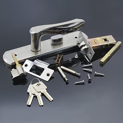 Front Door Lock Set - Stainless Steel Secure Door Handle