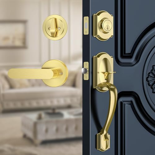 Weatherproof Front Door Handle Set