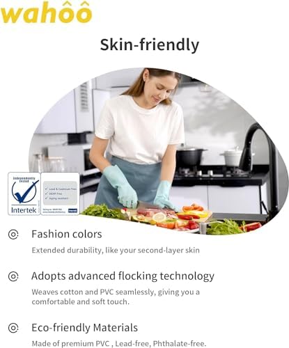 Reusable Skin-Friendly Cleaning Gloves Dishwashing Gloves
