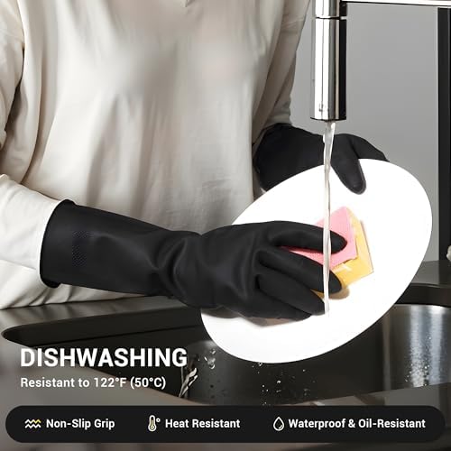ThxToms 3 Pairs Reusable Dishwashing Gloves