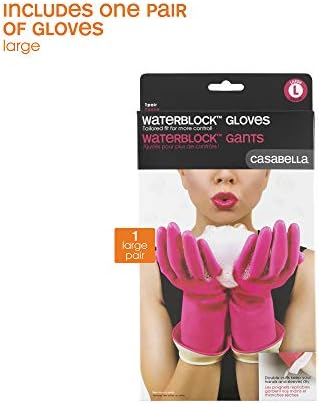Casabella Premium Waterblock Gloves Large Pink