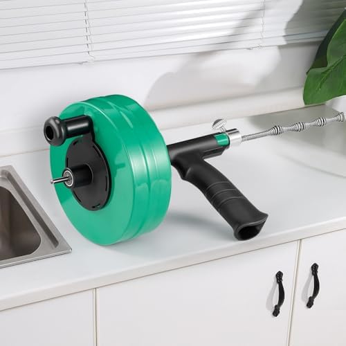 Feeloco 50 FT Heavy-Duty Drain Snake Tool