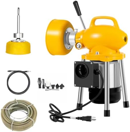 GQ-80 Electric Drain Cleaner 90ft_augger_drill
