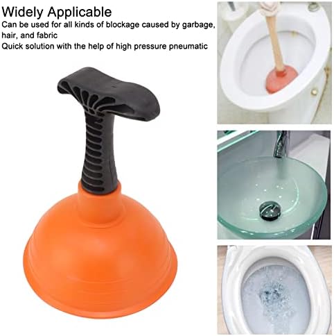 Mini Plunger with Slip Proof Handle for Toilet Bathtub Sink