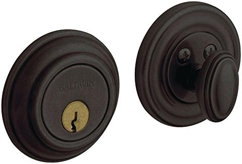 Secure Baldwin Estate 8231402 Deadbolt with Oil Rubbed Bronze Finish