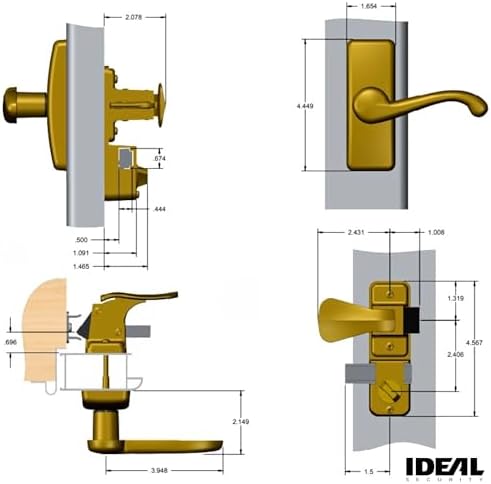 Ideal Security Door Lever Set