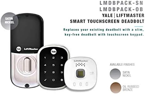 LiftMaster myQ Touchscreen Smart Lock with Oil Rubbed Bronze
