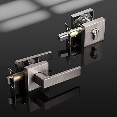 3-Pack Keyed Entry Door Lockset with Deadbolt and Keys