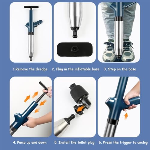 Pneumatic Floor Drain Unclogger Tool